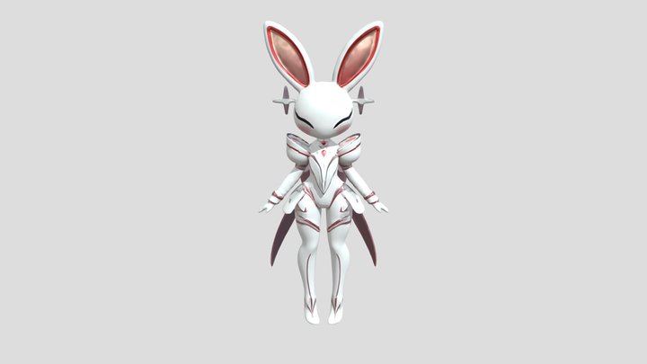 magical bunny stylized 3D Model