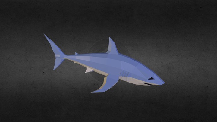 Low-Poly Shark 3D Model