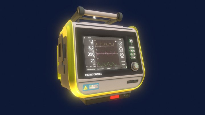Hamilton Medical MR1 3D Model
