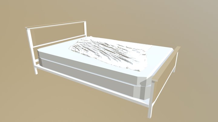messy bed 3D Model