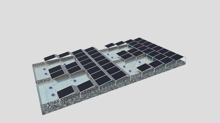 太陽能魚塭(室外)-02 3D Model