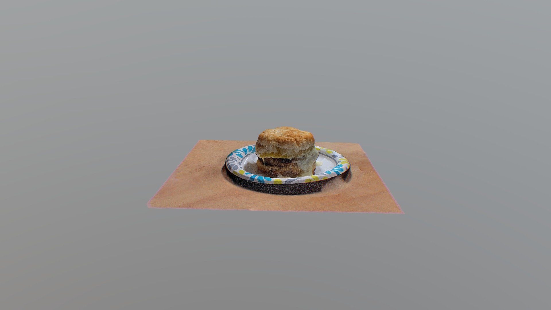 Sausage Egg and Cheese Biscuit Point Cloud