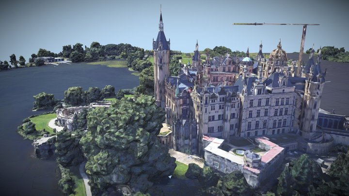 Schwerin Castle, Lennéstraße, Schwerin, Germany – Kostenloses 3D-Modell STL