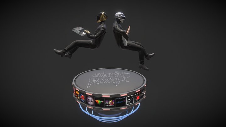 Daft Punk Vibes 3D Model
