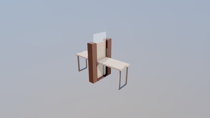 Desk 3D Model