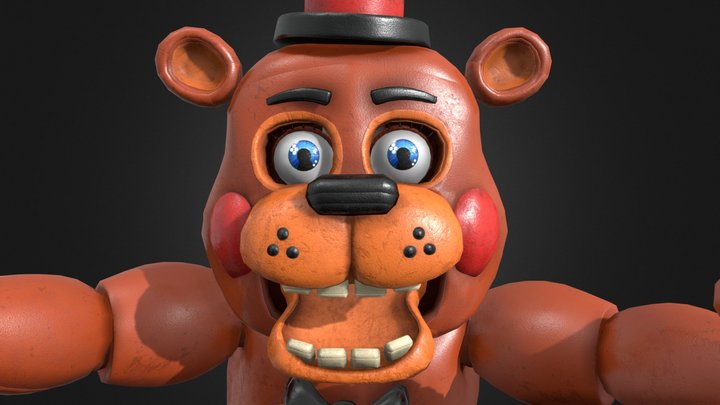 FNaF HW Toy Freddy ReTexture & Remesh