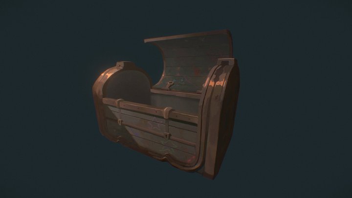Stylized Arcane Chest 3D Model