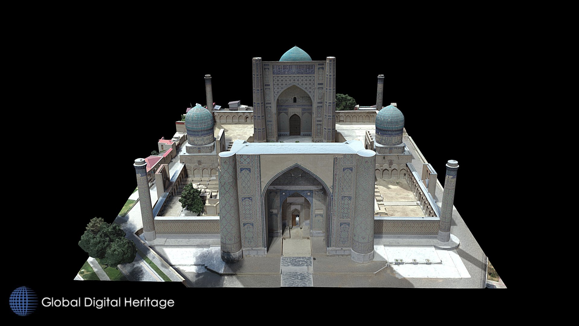 Drone Model, Bibi-Khanym Mosque, Samarkand