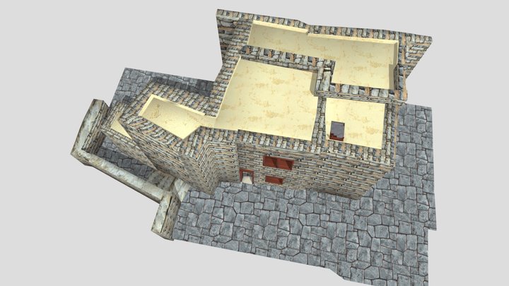 Minoan House of the Rhyta at Pseira (Greece) 3D Model