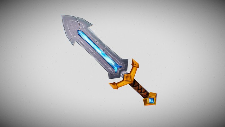 CARTOON SWORD 3D Model