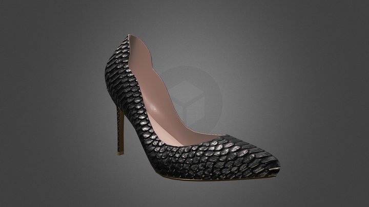 Heel With Design Shaping 3D Model