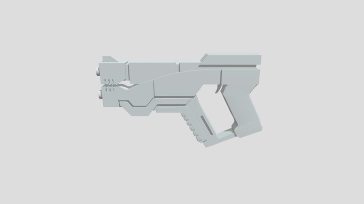 Predator Pistol final 3D Model