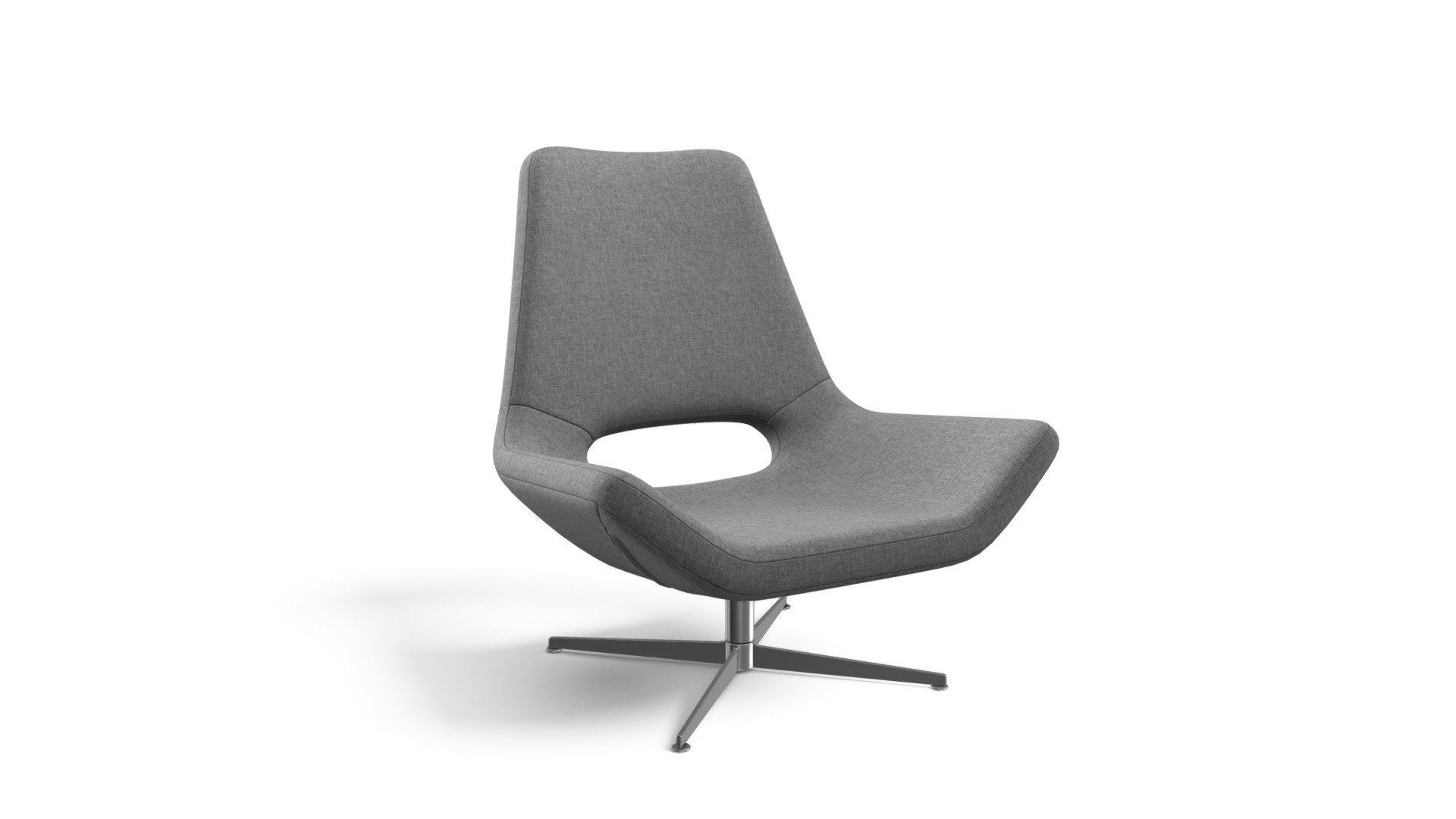 Harvey Swivel Chair, Saville Grey