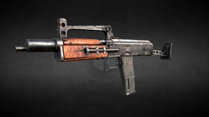 Assault Rifle 3D Model