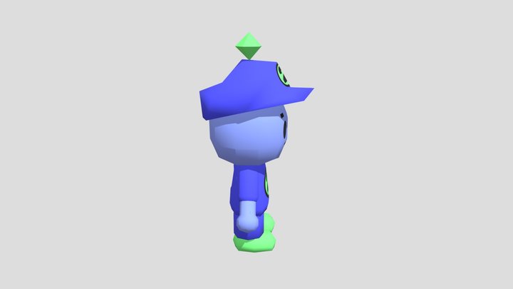 Beebo (Robot 64) (TEXTURED AND POSED) 3D Model