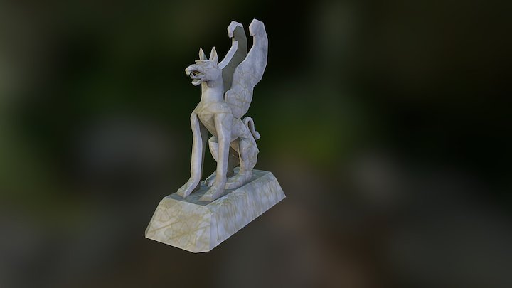 Griffin Statue 3D Model