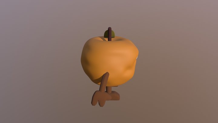 Rotten Apple 3D Model
