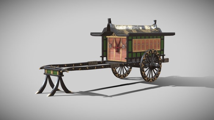 Gosho Guruma Cart 3D Model
