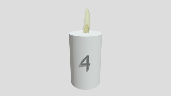 candle 4 by Caroline 3D Model
