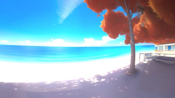Free HDRi Background Realistic beach 3D Model
