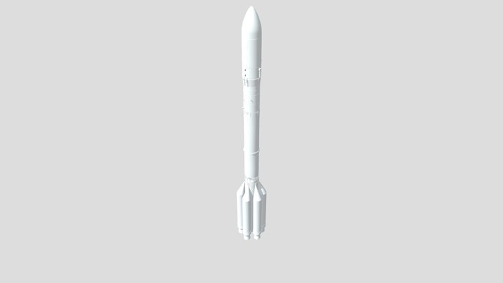 Proton IV Rocket 3D Model