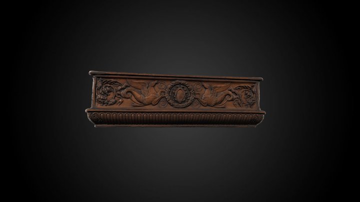16th C Italian Cassone panel, with hippocampi! – Free 3D Model STL