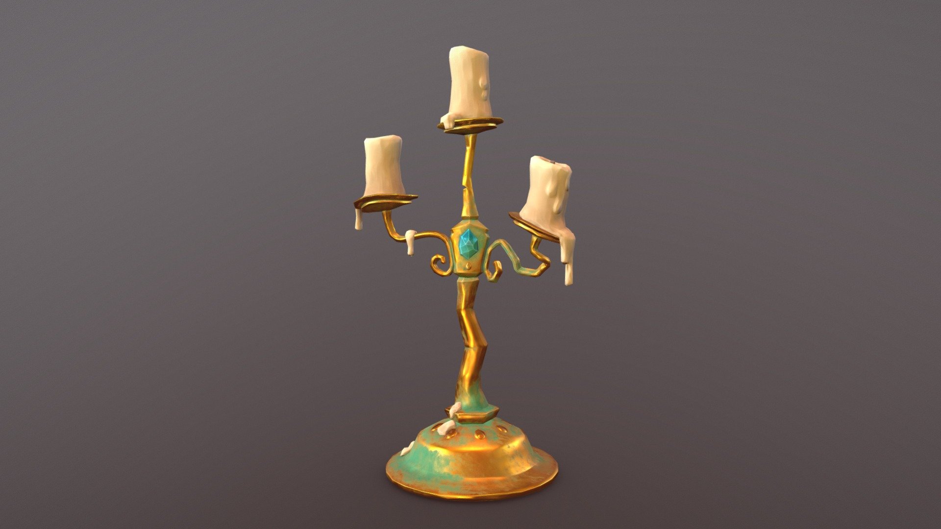 CANDELABRA 3D model by Alva Wäppling (alvautonoe) [f6df4c3] Sketchfab