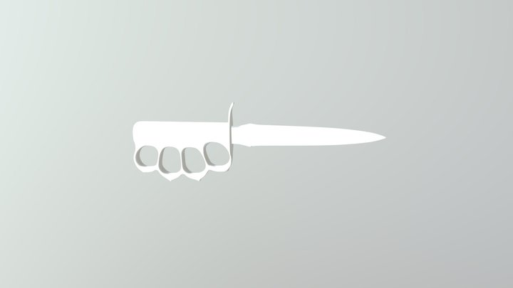M1918 Trench Knife 3D Model