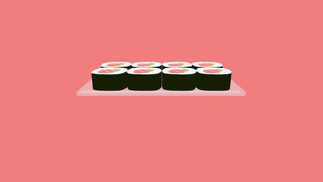 Sushi 3D Model