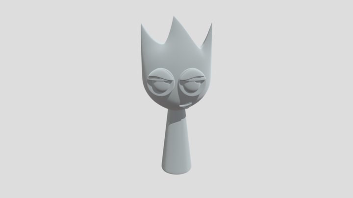 Fira The Fire Boy From Sprunki Toxic 3D Model