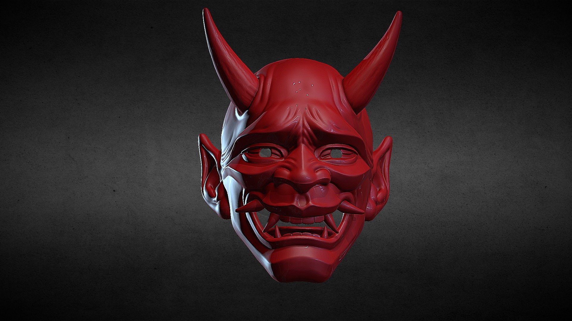 HANNYA MASK - Buy Royalty Free 3D Model By Polygon Artisan ...