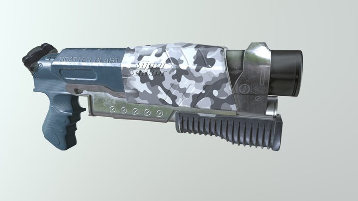 Scatter Metal 3D Model