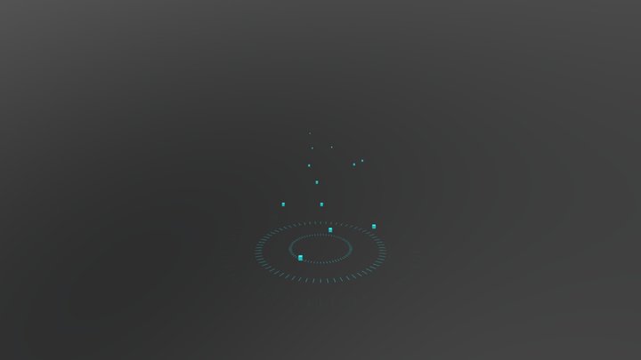 Cyber Pulse Wavy Ring (Animated) 3D Model
