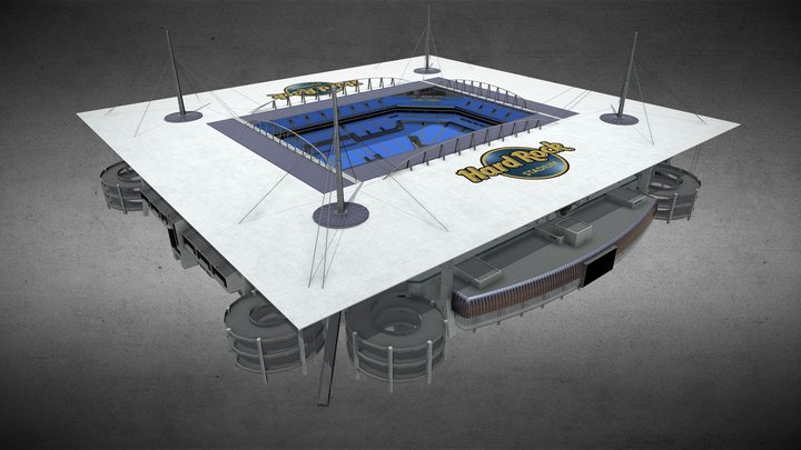 Hard Rock Stadium - Miami Dolphins 3D Model