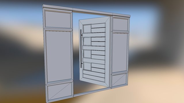 3D Door 3D Model