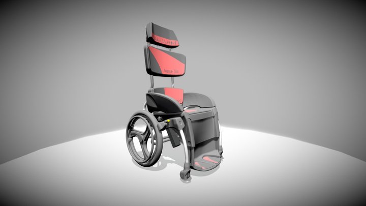 Aquatilt Wheelchair 3D Model