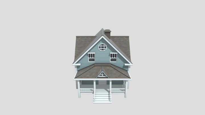 Wooden Home 3D Model