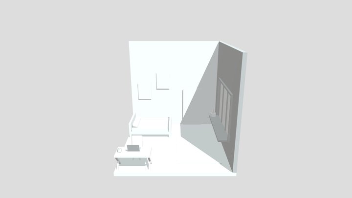 Isometric Room 3D Model