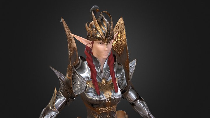 Elf Angel (WIP) 3D Model