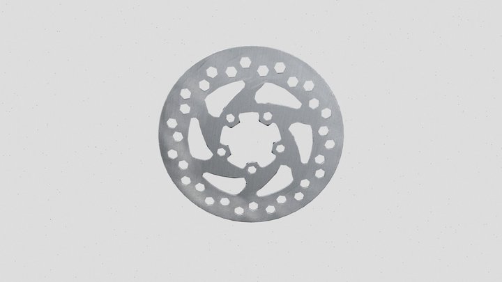 Low poly Brake disc for E-Scooters & Bicycles 3D Model