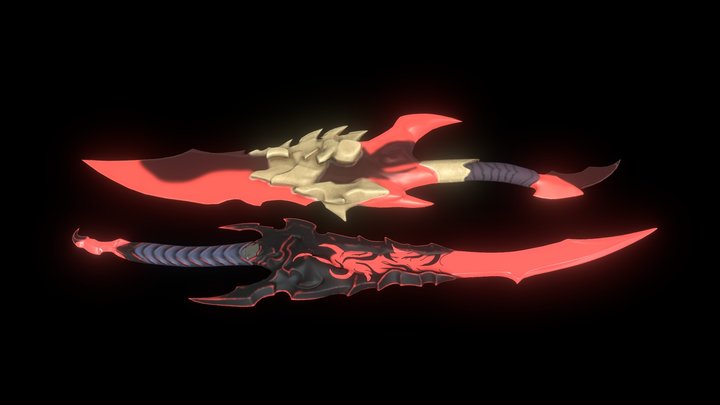 Kamish's Warth Dagger - Solo Leveling 3D Model