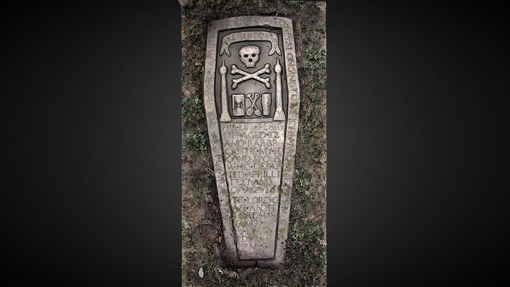 Gravestone in Cluny old Kirkyard, Monymusk – Free 3D Model STL