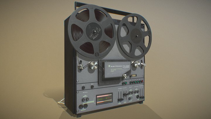 Stereophonic tape recorder "Electronics TA1-003" 3D Model