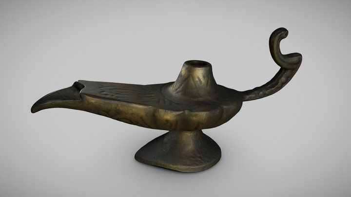 Candil de bronce 3D Model