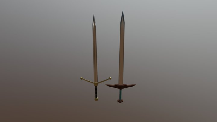 Simplistic Claymores 3D Model