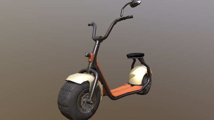 [1660] E Scooter Final 3D Model