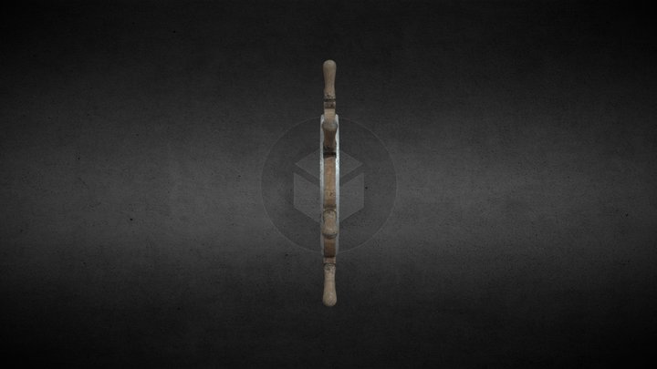 Ship Wheel Mid - Poly 3D Model