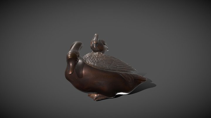 Coupe ornithologique en bronze – Modelo 3D gratuito STL