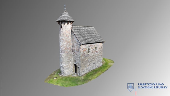 Veľký Klíž - kostol sv. Michala archanjela 3D Model