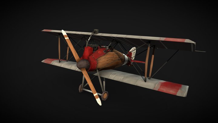 Roland D.VIb Plane 3D Model